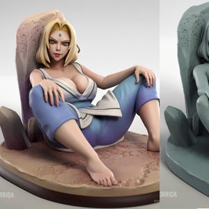 Sundare fan art 3D 14k GEDRUCKTER harz modellbausatz unbemalt unmontiert sci fi, pin-up, weibliche fantasie schöne gk torrida hokage