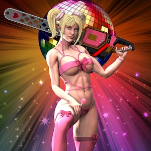 Pin Up Girl Fan Art, 3D Printed Resin Model Kit (Unpainted/Unassembled)