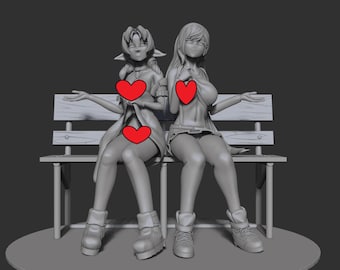 Fantasy Friends Resin Model Kit, Unpainted Unassembled