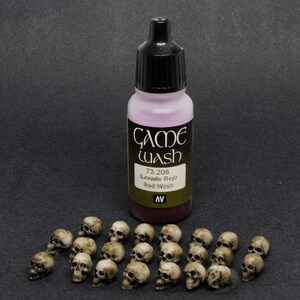 8k Resin Skulls Set, 1:24 Scale, Unpainted Diorama Accessories image 2