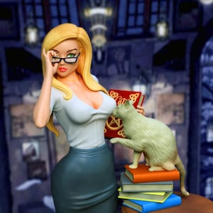 Cat Teacher Fan Art, 3D Printed Resin Model Kit (UNPAINTED UNASSEMBLED)