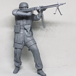 WW2 Paratrooper 3D Resin Model Kit, Unpainted image 2