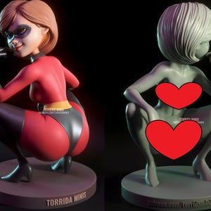 Unglaubliche Frau Fan Kunst 3D 14k GEDRUCKTER Harz Modellbausatz unbemalt unmontiert sci fi, Pin-up, weibliche Fantasie schöne gk Fantasie