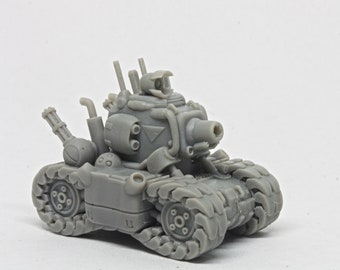 Tanque de insectos de metal, kit de modelo de resina impreso en 3D, sin pintar ni ensamblar