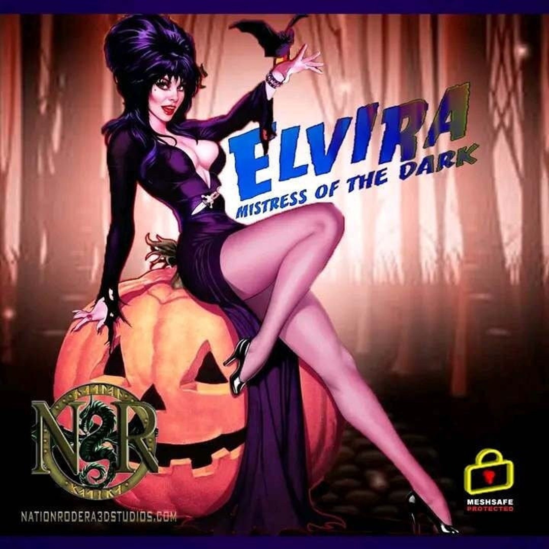 Elvira Fan Art Nsfw or Normal, Resin Figure Model Kit,3d 8k+ Printed  UNPAINTED UNASSEMBLED, Pin Up, Female, 90s Cartoon, Rodera, Female - Etsy