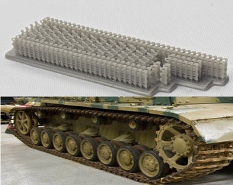1:72 Panzer III & IV Tank Track Link Upgrade Set, 3D Printed Resin Model