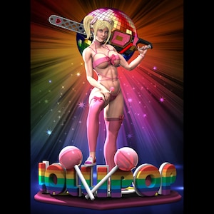 Chainsaw girl fan art 3D 16k DRUCK harz modell kit unbemalt unmontiert sci fi, pin-up, Rodera, weiblich