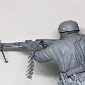 WW2 Paratrooper 3D Resin Model Kit, Unpainted image 7