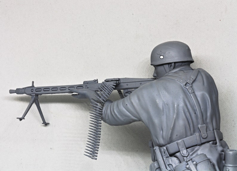 WW2 Paratrooper 3D Resin Model Kit, Unpainted image 7