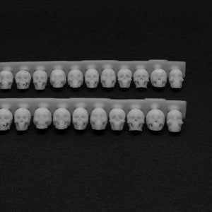8k Resin Skulls Set, 1:24 Scale, Unpainted Diorama Accessories image 5