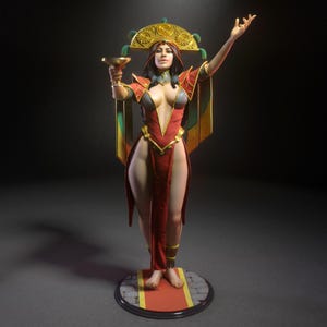 Mayara  3D 16k PRINTED resin model kit UNPAINTED UNASSEMBLED  sci fi, pin up fantasy  gk  torrida female  prehispanic princess