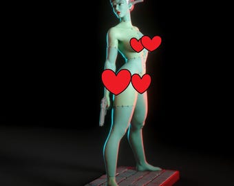 Monster Wife Fan Art, 3D Printed Resin Model Kit (Unpainted/Unassembled)
