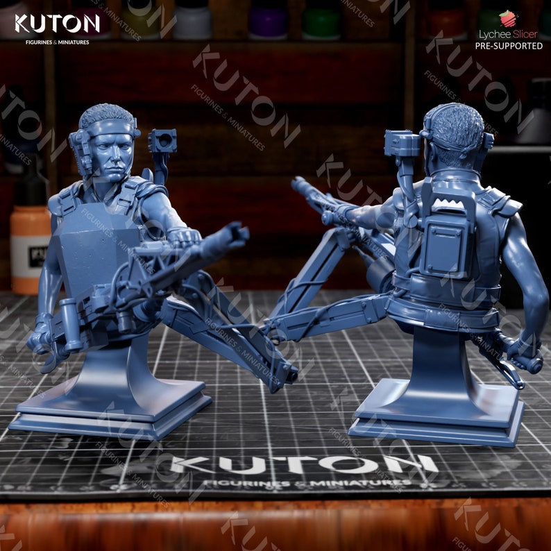 Perez Fan Art, 3D Printed Resin Model Kit, Sci-Fi Fantasy (Unpainted/Unassembled) bust normal1:10