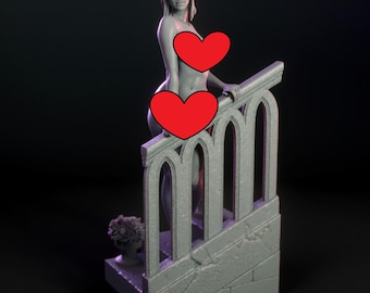 Mari Fan Art Resin Figure, Unpainted 3D Printed Model Kit