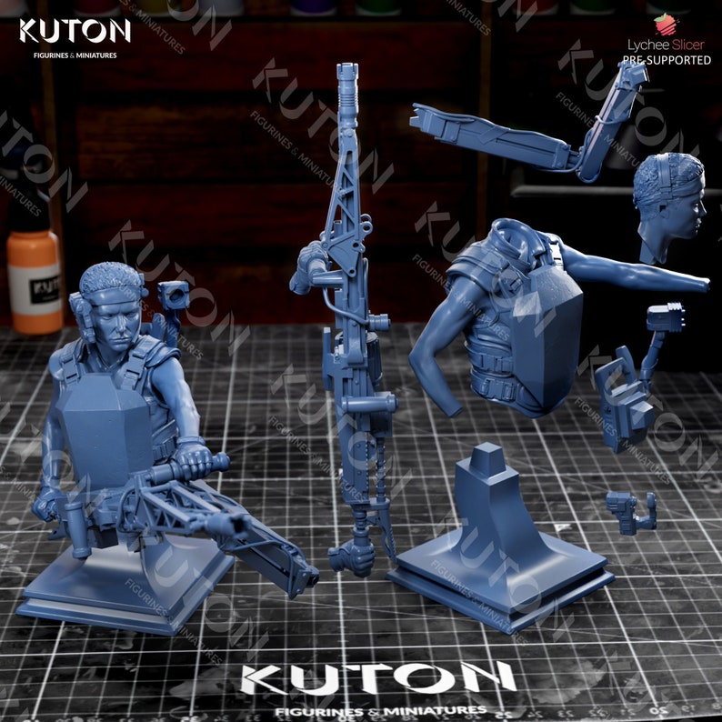 Perez Fan Art, 3D Printed Resin Model Kit, Sci-Fi Fantasy (Unpainted/Unassembled) image 7