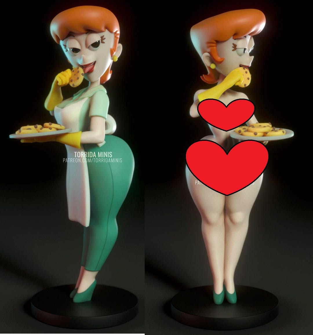 Dex Mom Fan Art 3D 14k PRINTED Resin Model Kit UNPAINTED UNASSEMBLED ...