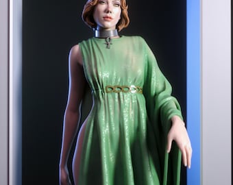 Kit de modelo de figura de resina, Fan Art Diosa, sin pintar ni ensamblar