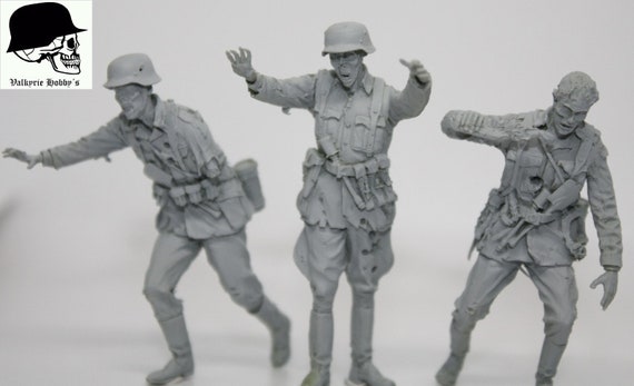 WWII Female Soldier 6 Pcs Set Resin Kits Unpainted Figure Model 1/35 Unassembled 
