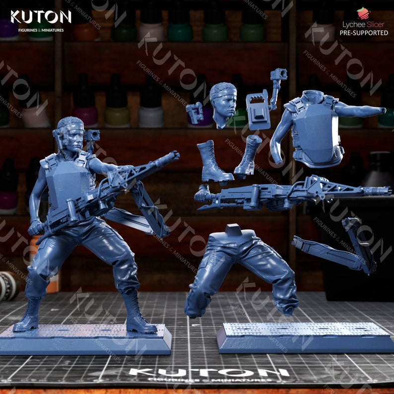 Perez Fan Art, 3D Printed Resin Model Kit, Sci-Fi Fantasy (Unpainted/Unassembled) image 10