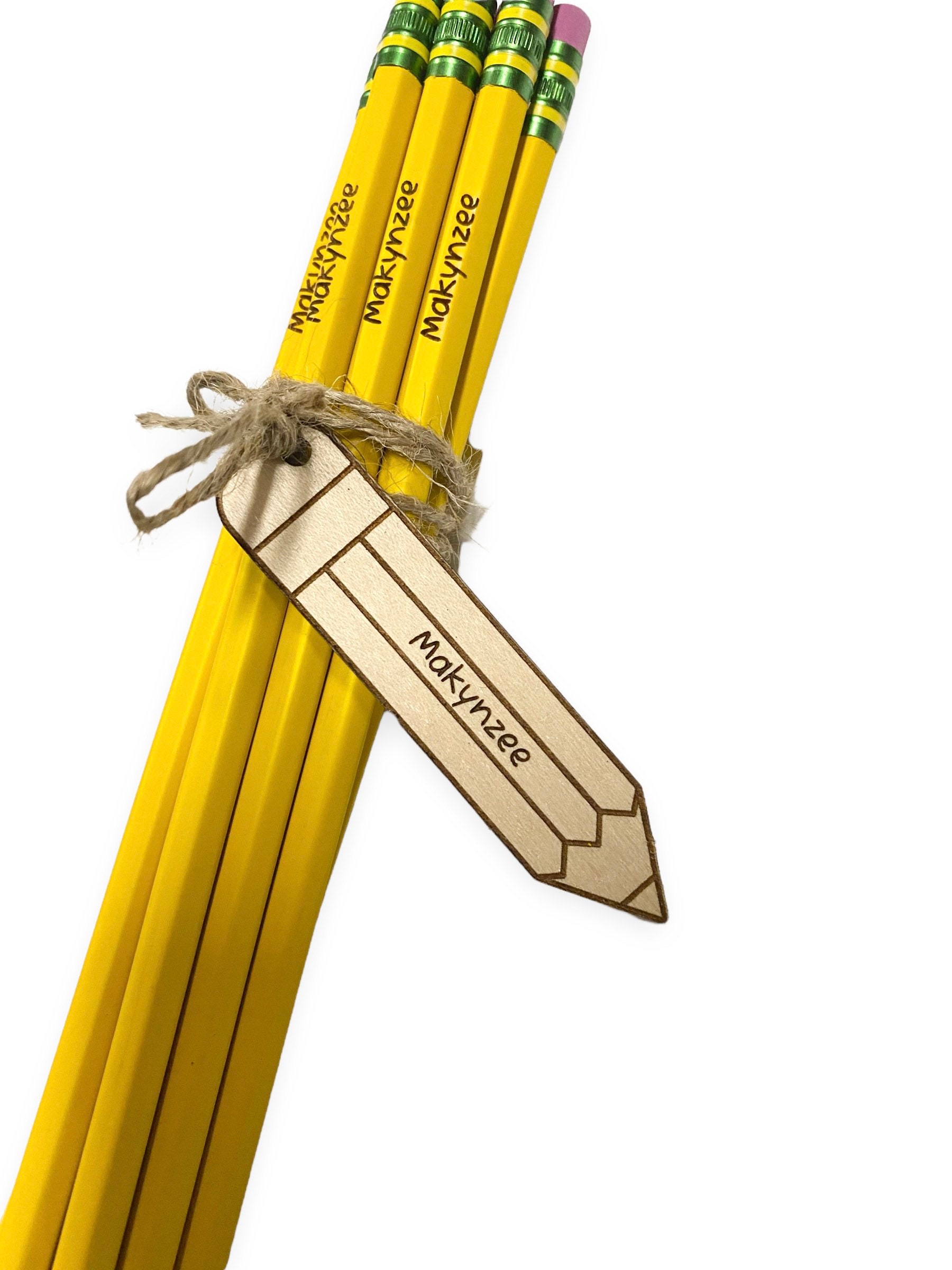 Personalized Custom Engraved Back to School Pencils 6 or 12 - Etsy