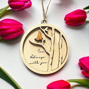 A Beautiful Butterfly Ornament Sympathy Bereavement Memorial Gift thinking of You - I&#39;m always with you Christmas Tree Ornament