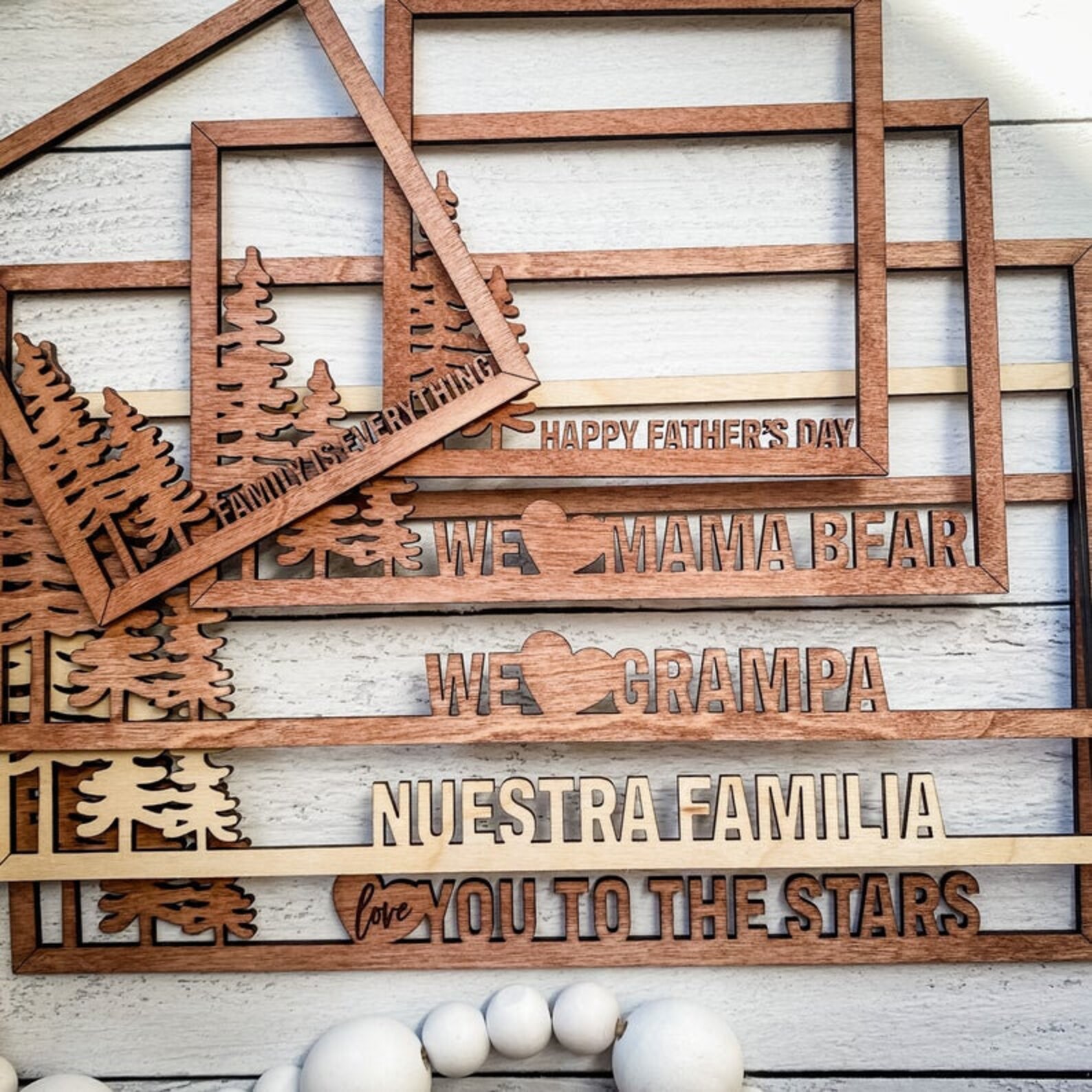 Personalized Family Tree Frame Custom Your Family Hanging Etsy