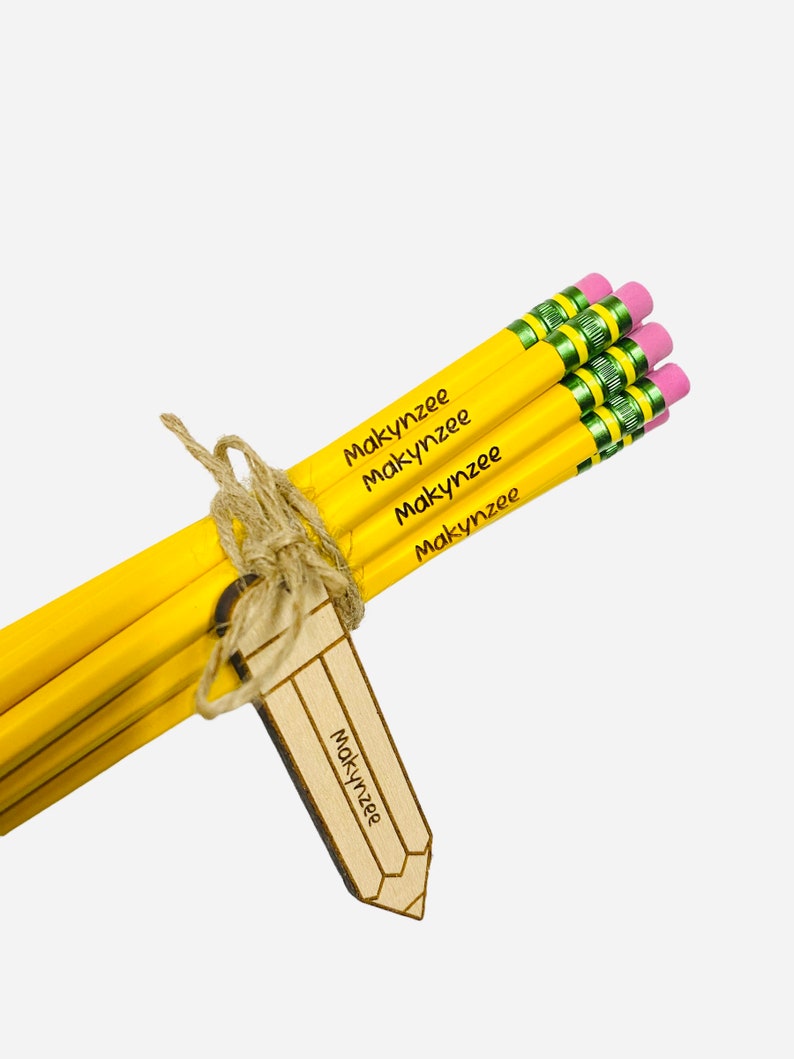 Personalized Custom Engraved Back to School Pencils 6 or 12 - Etsy