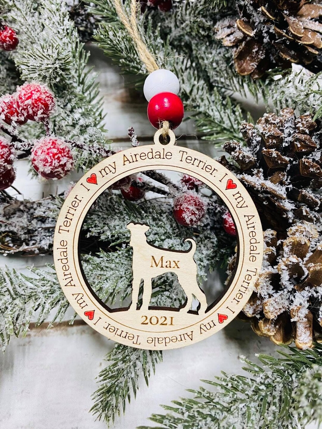 Custom Dog Ornament Custom Dog Christmas Ornaments English