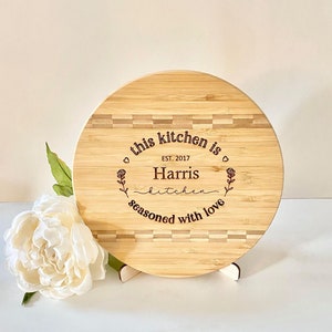Aangepaste gepersonaliseerde snijplank gegraveerd Snijden Charcuterie Board Wedding Gift Home Warming Gift