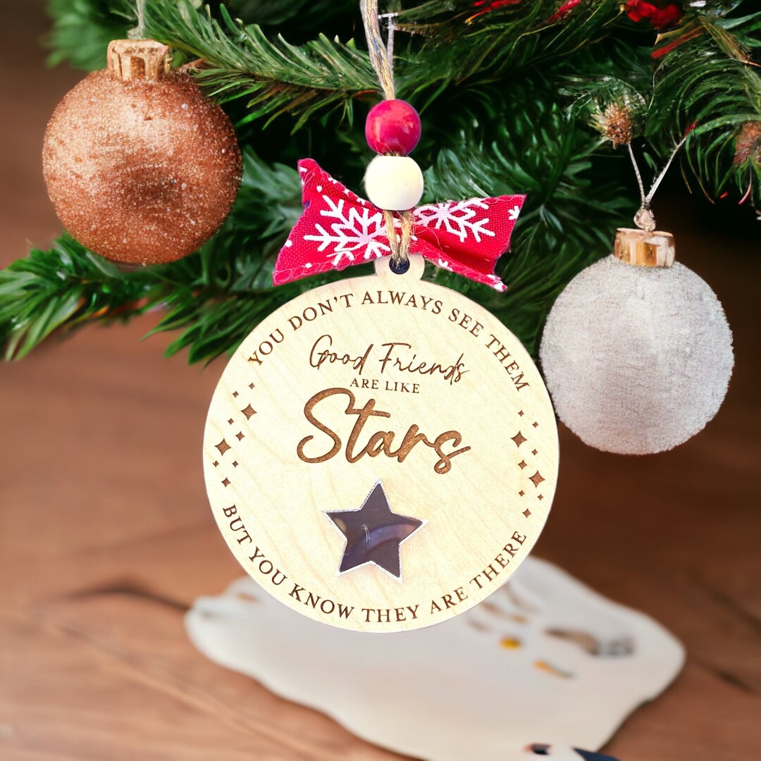 Good Friend BF 2024 Christmas Tree Holiday Bauble Gift Ornament Etsy