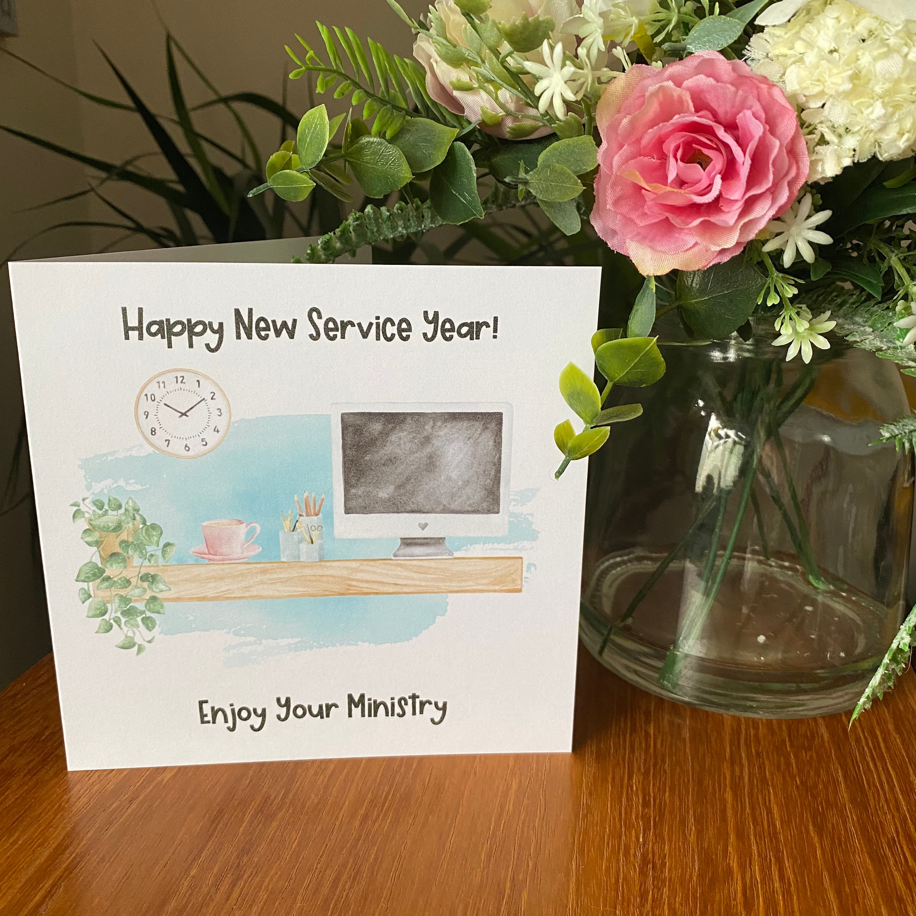 Happy New Service Year JW Card Etsy UK