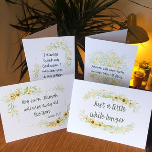 Lot de 4, 8 ou 16 cartes d'encouragement JW