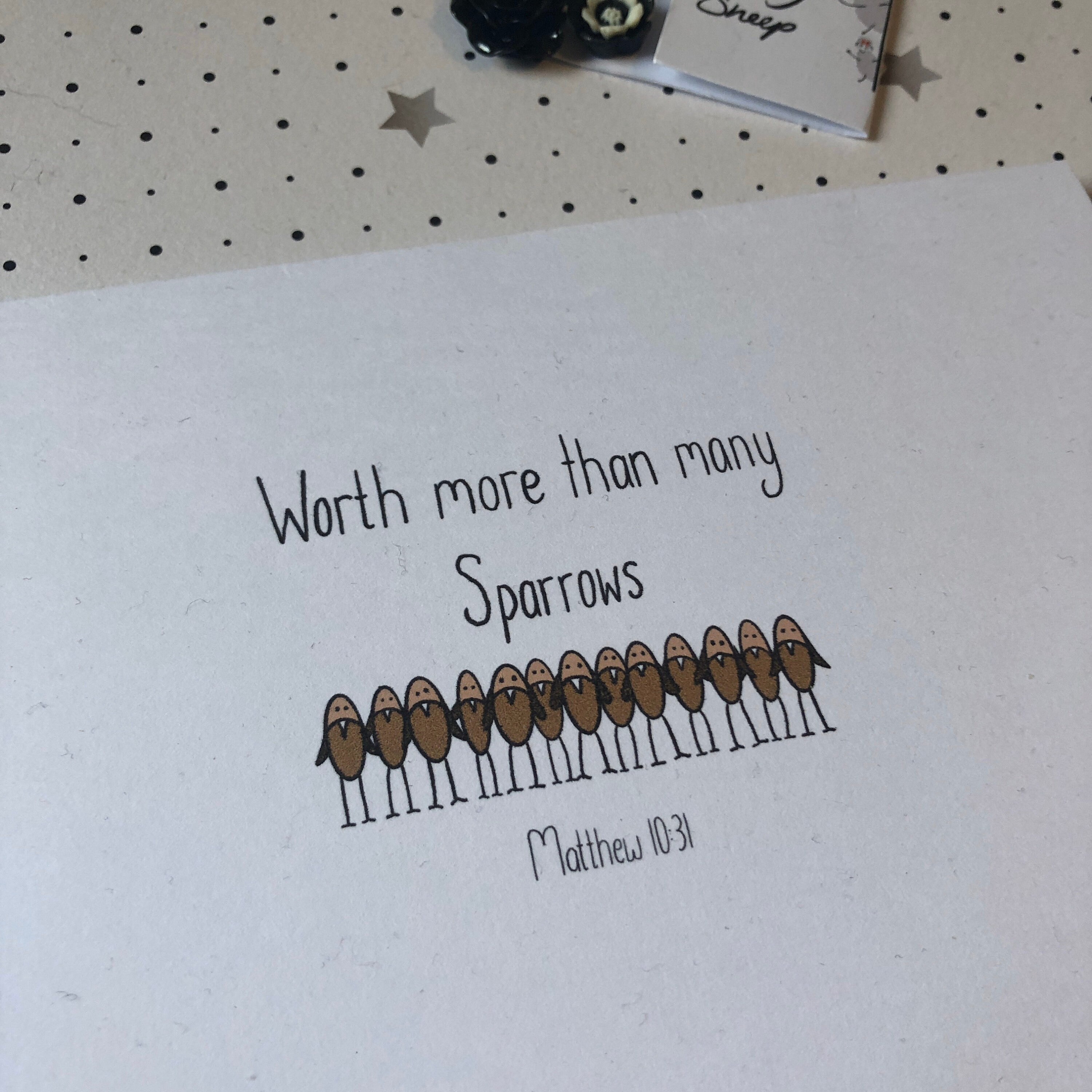 JW Worth More Than Many Sparrows Comfort and Encouragement Card - Etsy