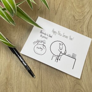 Bonne année de service JW carte