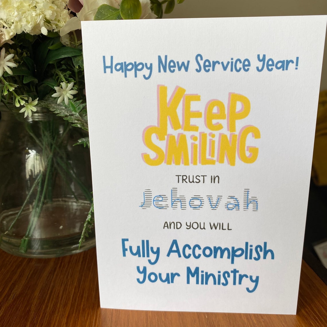 Happy New Service Year JW Card Etsy