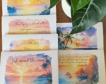 Encouraging card pack JW sunset little cards