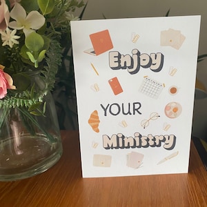 Enjoy your ministry JW card