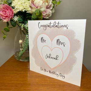 Wedding day JW card