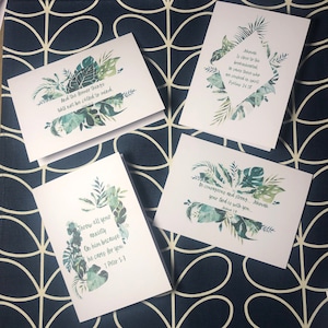 Pack de 4,8 o 16 tarjetitas alentadoras JW