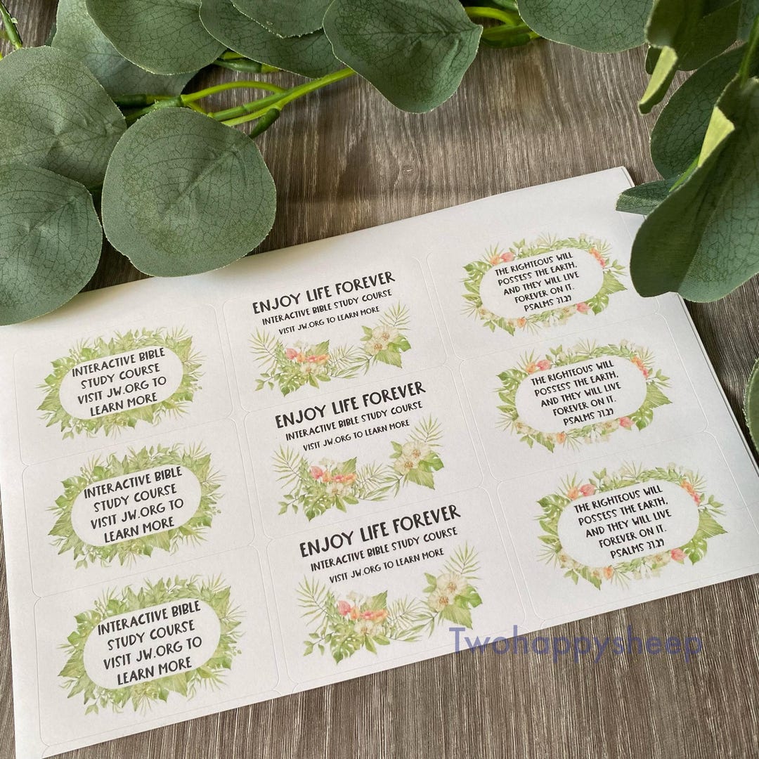 Enjoy Life Sticker JW Stickers Enjoy Life Forever and Scripture - Etsy UK