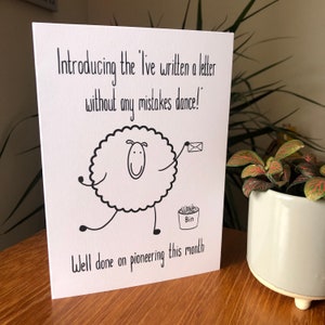 JW aanmoediging gefeliciteerd brief schrijfkaart