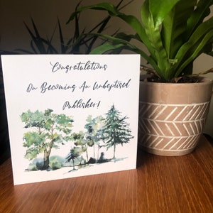 Ongedoopte uitgever JW felicitatiekaart