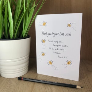 JW Bedankt voor je mooie woorden kaart
