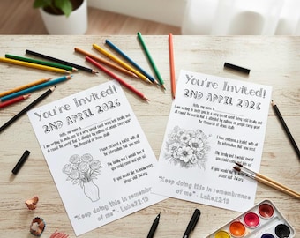 Kids' JW Memorial Campaign Coloring & Invite Set | Digital Download