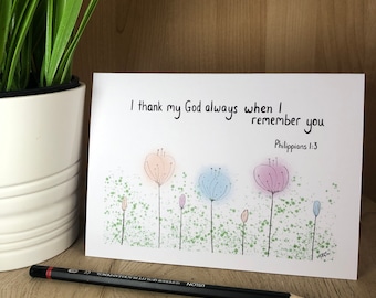 JW thank God encouragement card