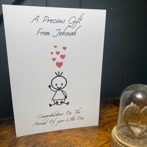 Nouveau bébé héritage de la carte JW de Jéhovah