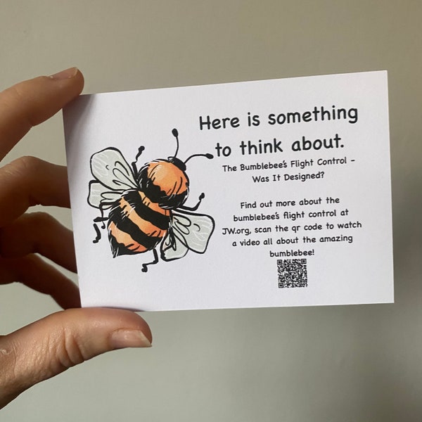 Mini postcards JW Bee was it designed informal witnessing