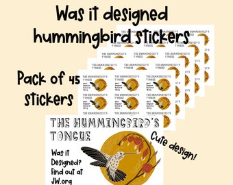 JW Ministry Stickers, Was It Designed Hummingbirds Tongue 