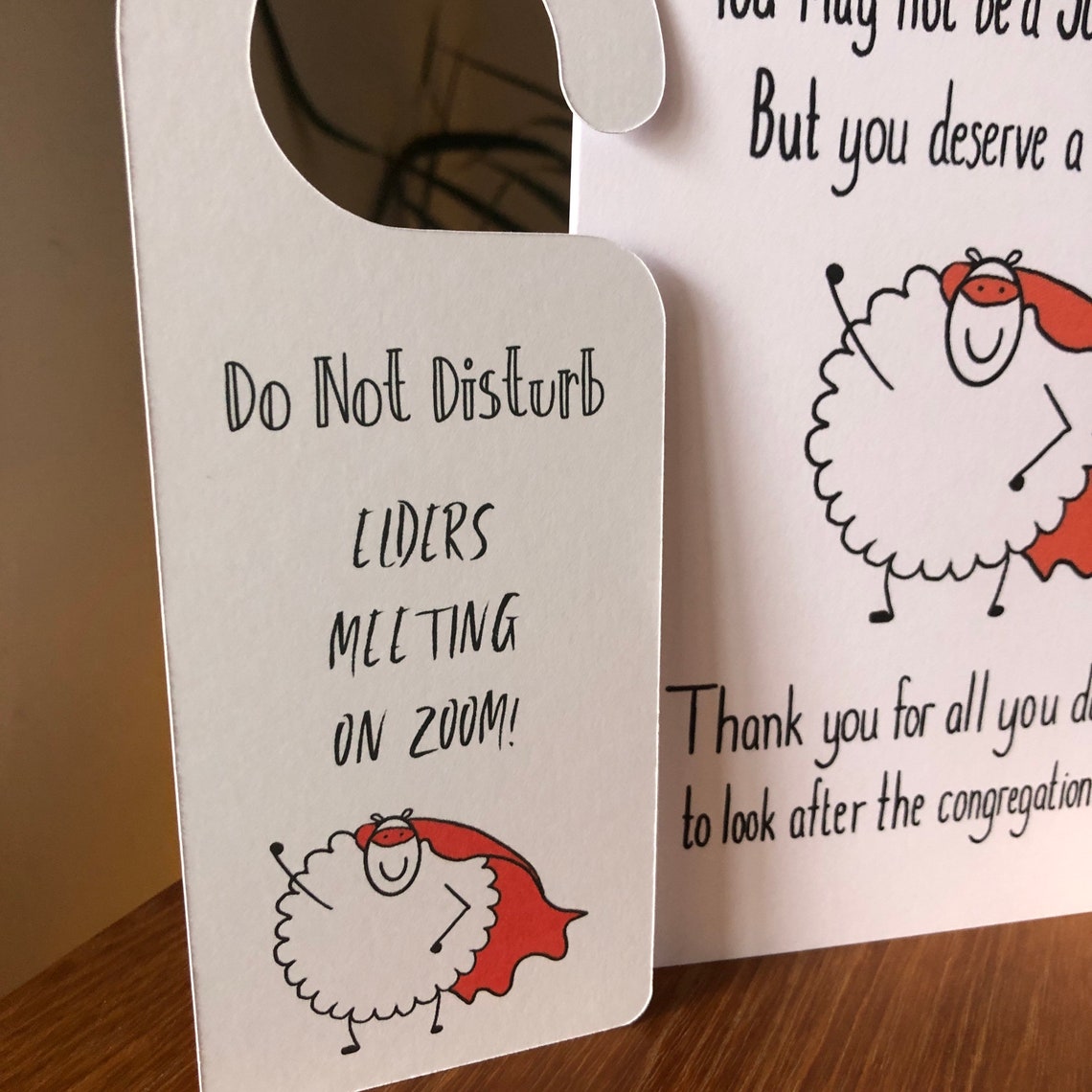 JW Elders card and door hanger Gift Set Etsy