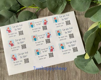 Can you trust the Bible? 45 Jw stickers Jw.org with qr code